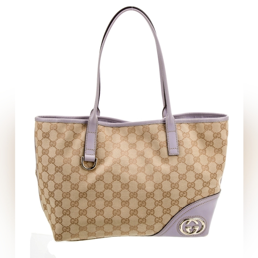 RARE Gucci GG Canvas Tote New Britt Tote💜💜